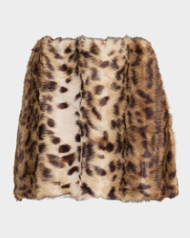 Lis Faux Fur Mini Skirt